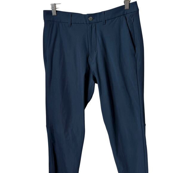 Lululemon Commission Pant Slim Warpstreme Travel Commute Mach Blue Size 30 - Picture 2 of 9